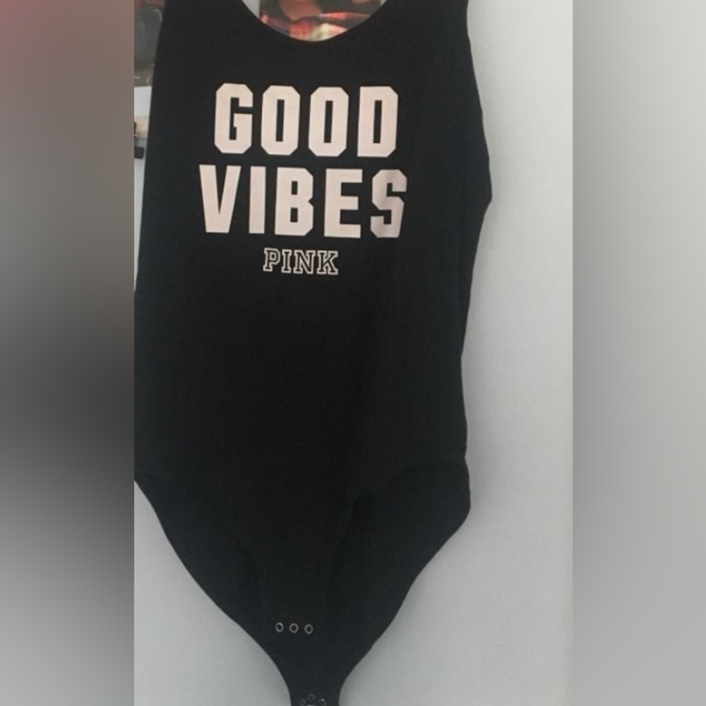 Victorias Secret Black size xs Good Vibes Bodysuit